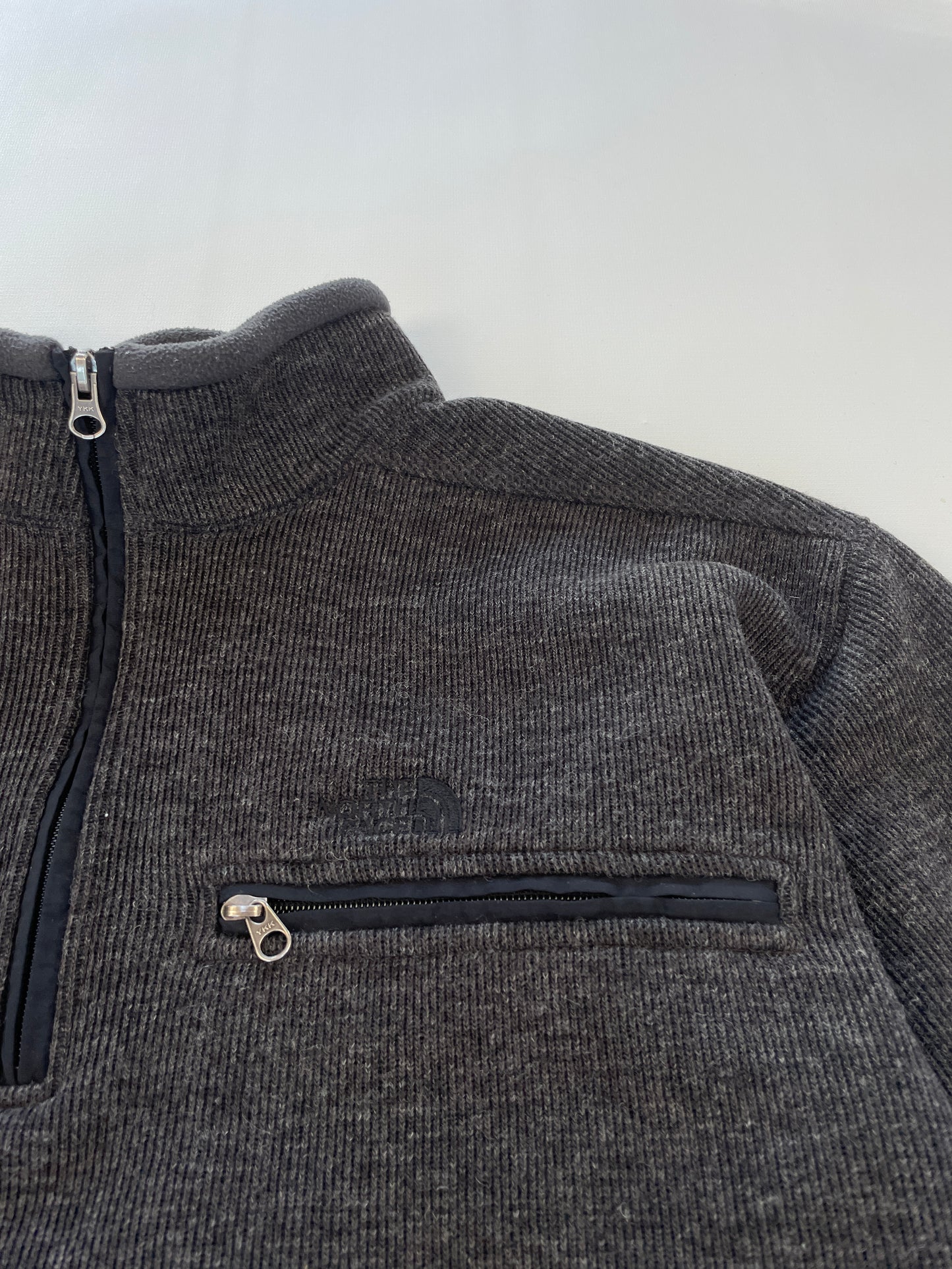 The North Face 1/2 Zip Tjock Fleece - Mörkgrå - XL