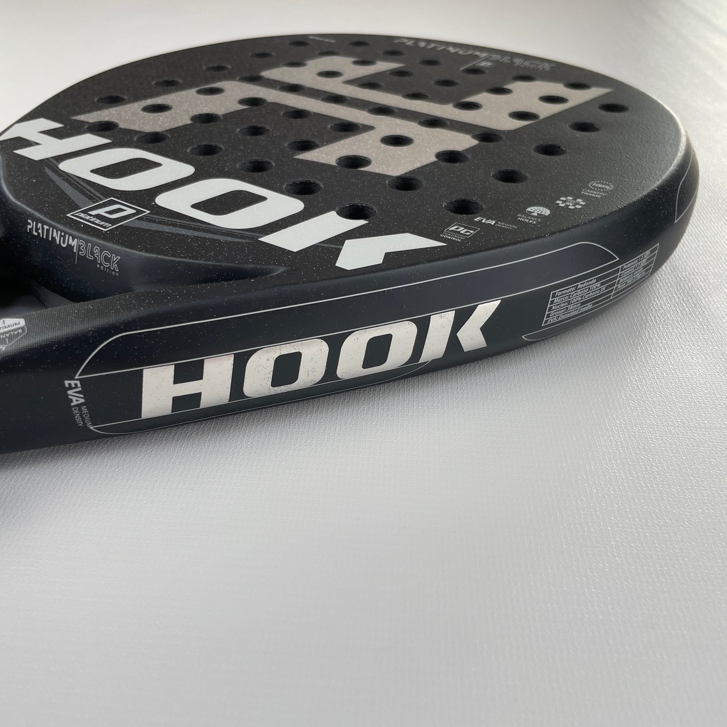 Hook Platinum Black 3k Padel