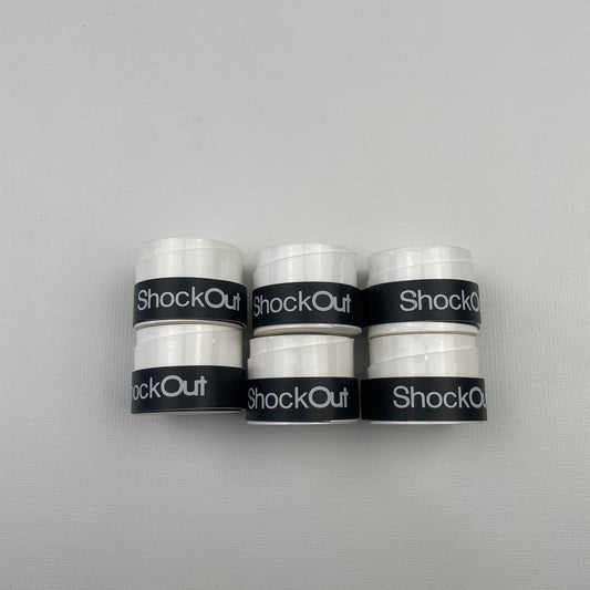 Shockout Overgrip - Grepplinda - 6 st - Vit
