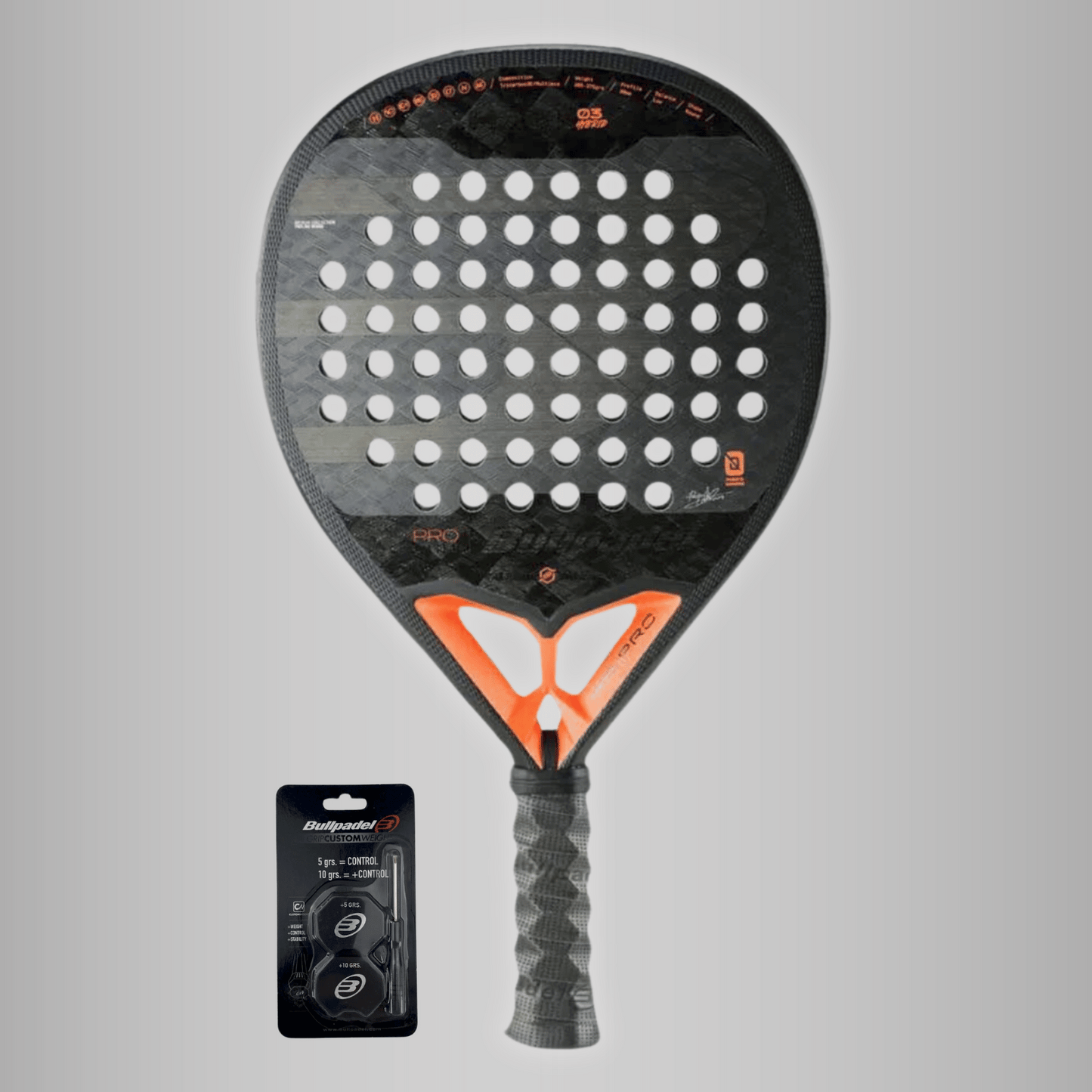 Bullpadel Hack 03 Hybrid 2024 - Padelpaket