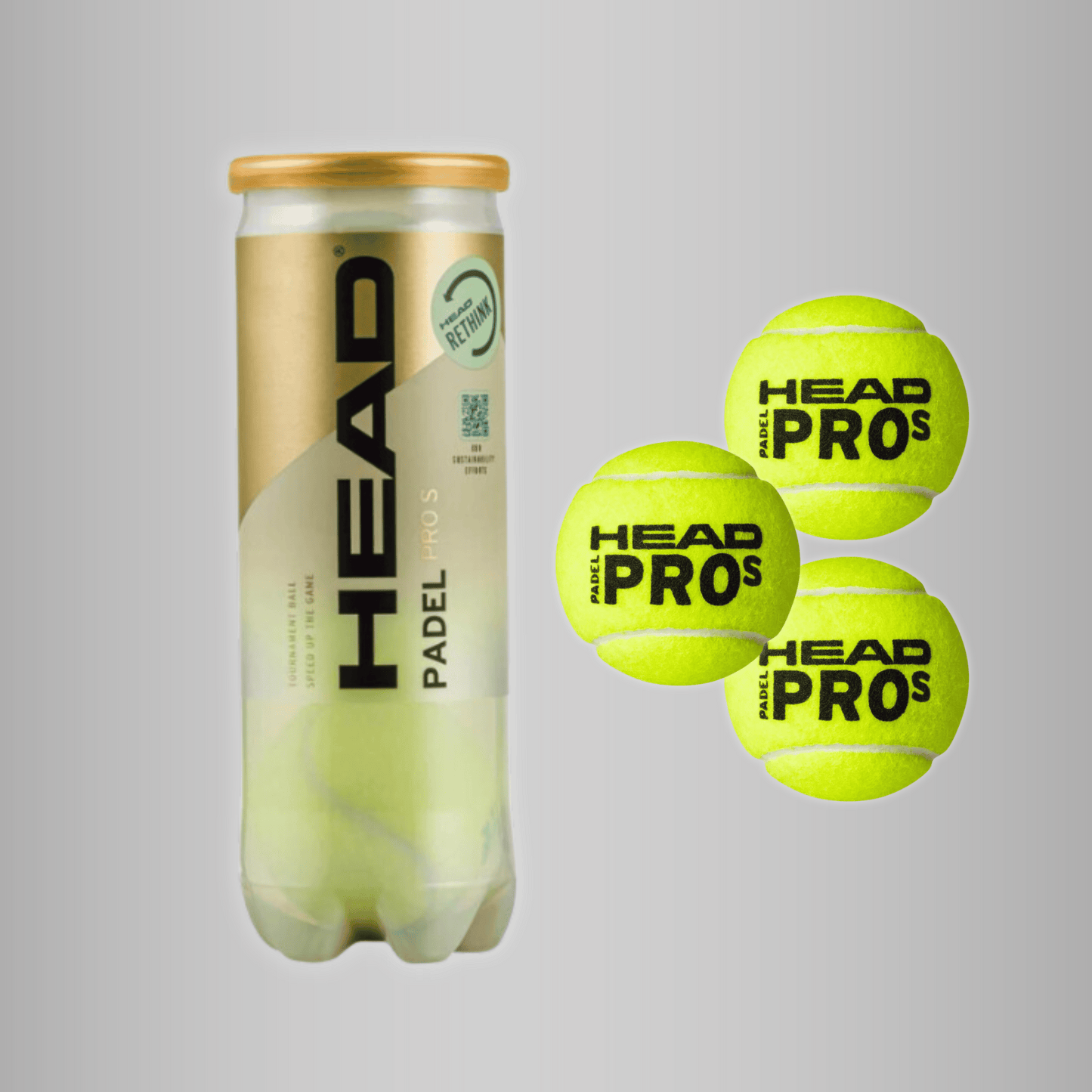 Head Padel Pro S - Padelboll - 1 rör